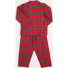 Tartan Pyjama Set, Red - Pajamas - 4