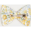 Floral Medium Bow Clip, Mustard - Hair Accessories - 2