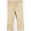 Plain Elastic Waistband 5-Pocket Chino Trousers, Camel - Pants - 5