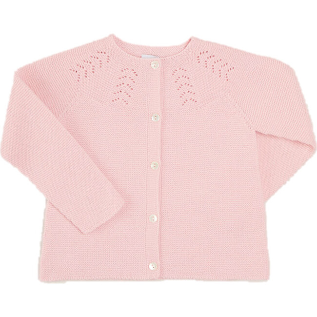 Openwork Cardigan, Pink