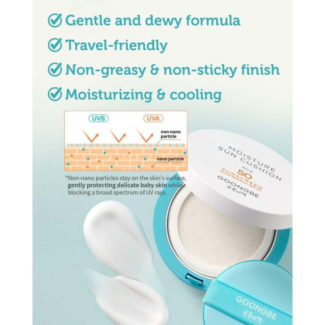 Moisture Sun Cushion Mild SPF 50 14g Set of 2