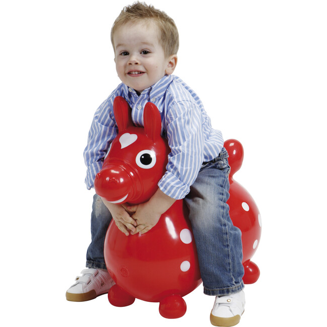 Rody Horse ,  Red w/Pump