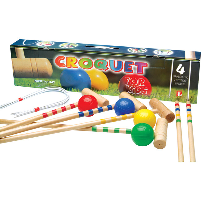 Children's 4-Player Croquet Set - Outdoor Games - 1