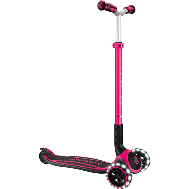 Ace Lights Scooter, Fuchsia - Scooters - 3