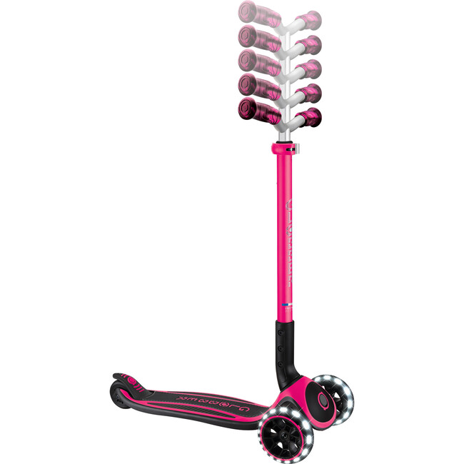Ace Lights Scooter, Fuchsia - Scooters - 4