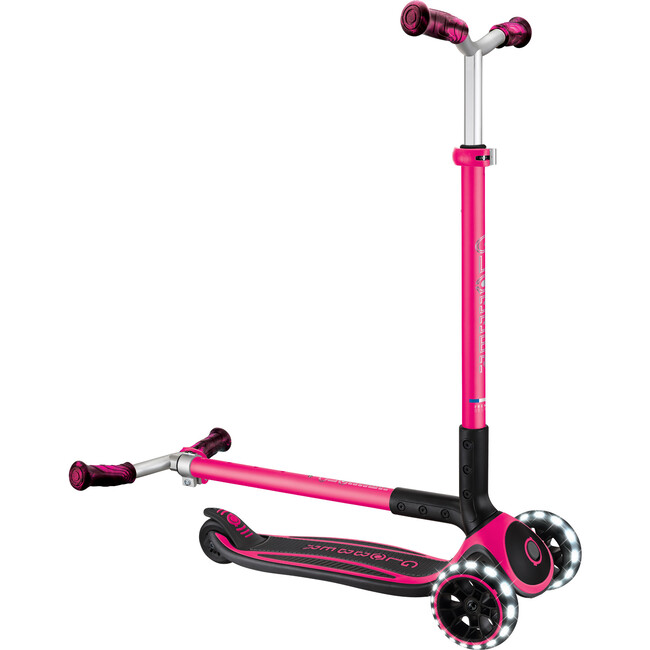 Ace Lights Scooter, Fuchsia - Scooters - 6