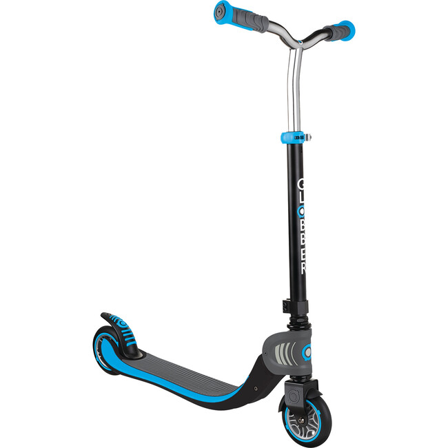 Flow 125 Foldable Scooter, Black/Sky Blue - Scooters - 1