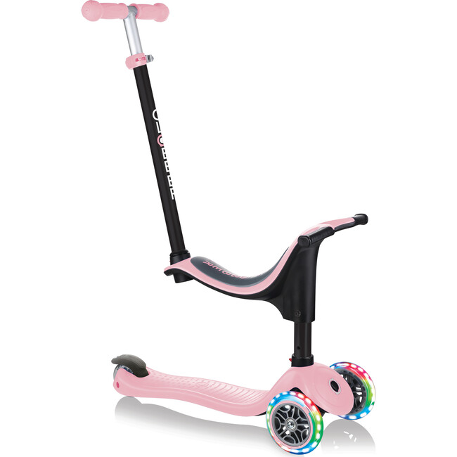 Go-Up Sporty Scooter with Lights, Pastel Pink - Scooters - 1