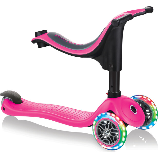 Go-Up Sporty Scooter with Lights, Deep Pink - Scooters - 2