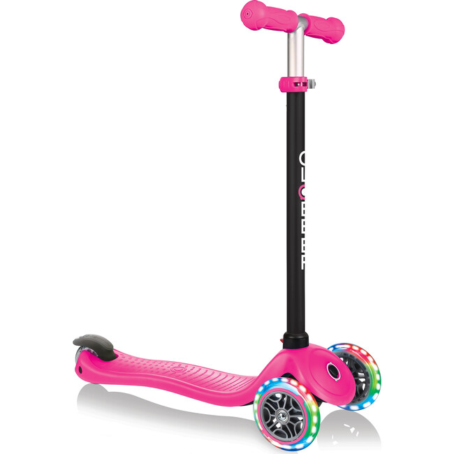Go-Up Sporty Scooter with Lights, Deep Pink - Scooters - 3