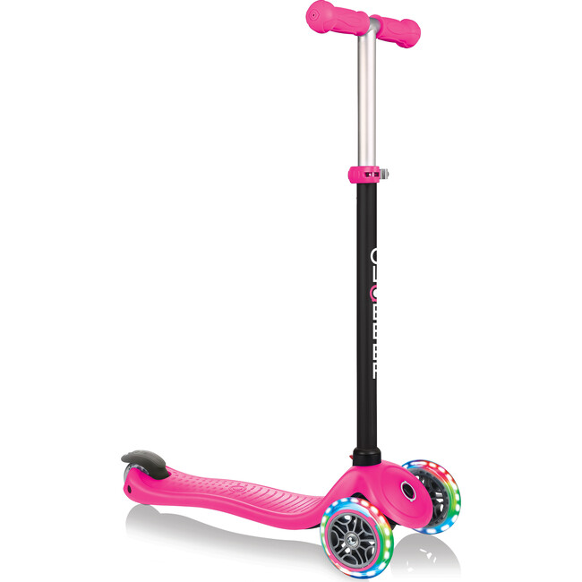 Go-Up Sporty Scooter with Lights, Deep Pink - Scooters - 4