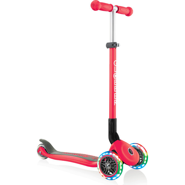 Primo Foldable Scooter with Lights, New Red - Scooters - 1