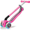 Primo Foldable Scooter with Lights, Deep Pink - Scooters - 5 - thumbnail