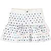White Sequin Stars Denim Skort - Skirts - 1 - thumbnail