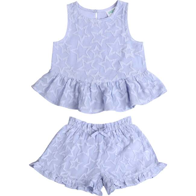 Blue Stars Top and Shorts Set