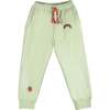 Fun Embroidered Sweatshirt & Drawstring Pants 2-Piece Set, Green - Mixed Apparel Set - 3 - thumbnail