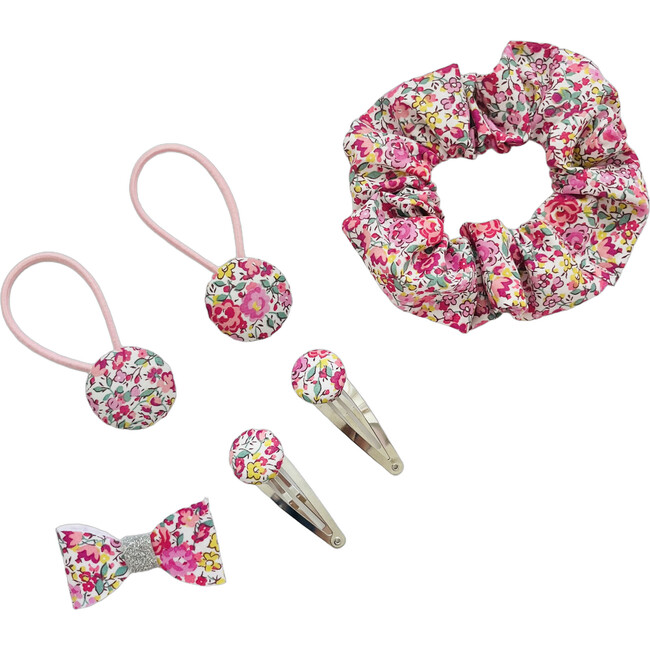Liberty of London Hair Bundle, Emma & Georgina Pink