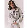 NYC Stars Pullover, Heather Grey - Sweatshirts - 4