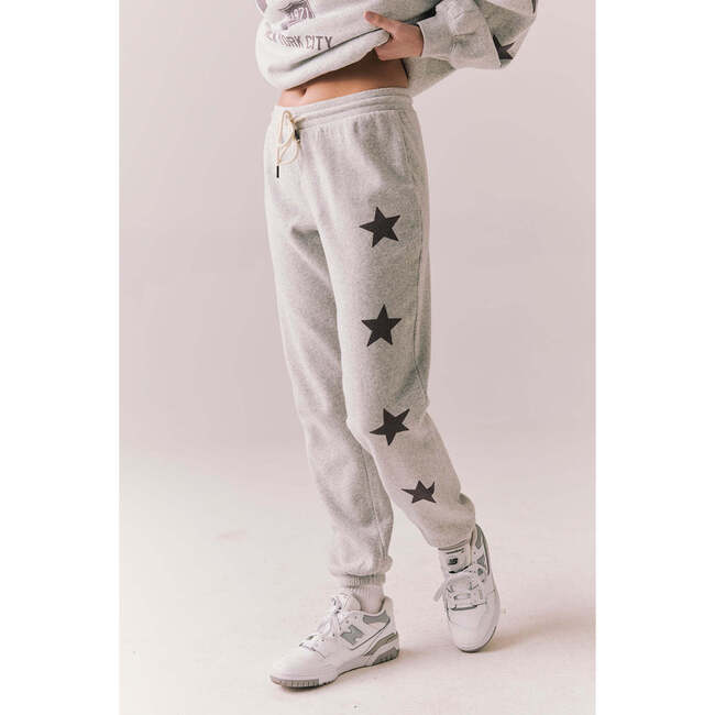 NYC Stars Joggers, Heather Grey - Sweatpants - 5