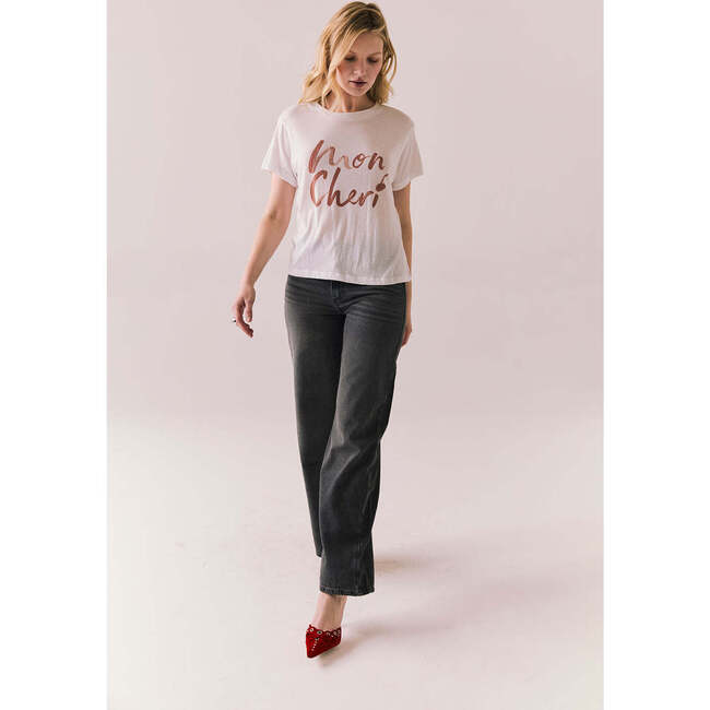 French-Inspired Graphic T-Shirt, Mon Cherie - T-Shirts - 4