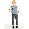 Allan Steel Blue & Stonewash Bomber - Jackets - 4