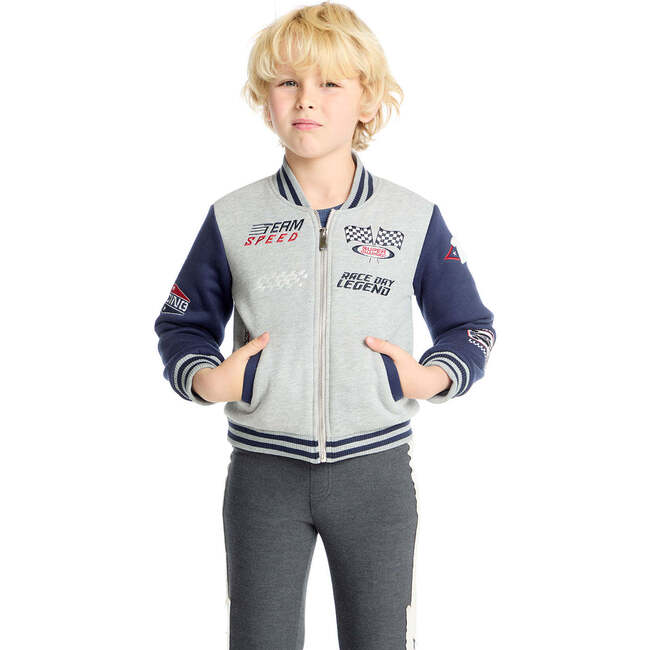 Allan Navy & Heather Grey Bomber