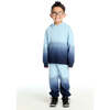 Long Sleeve Malibu Blue Ombre Hoodie - Sweatshirts - 3