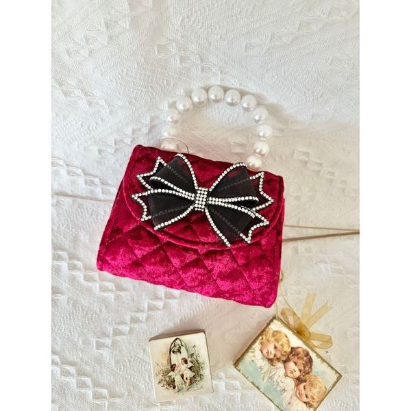 Red Velvet & Diamond Bow