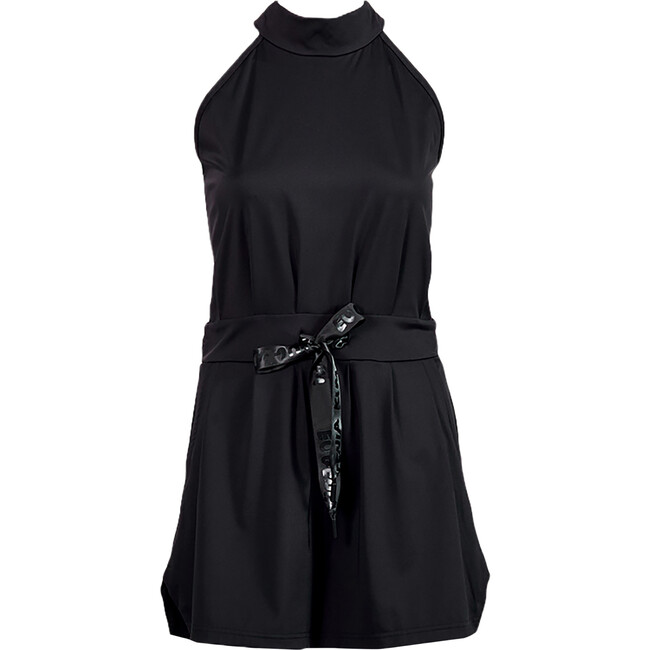 Women's Leylah Halter Neck Short Jumpsuit, Black