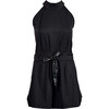 Women's Leylah Halter Neck Short Jumpsuit, Black - Jumpsuits - 1 - thumbnail
