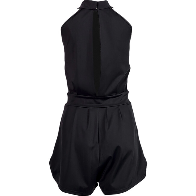 Women's Leylah Halter Neck Short Jumpsuit, Black