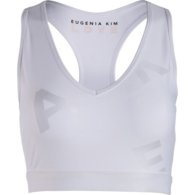 Women's Emma V-Neck Sports Bra, Optic White