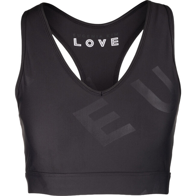 Women's Emma V-Neck Sports Bra, Black