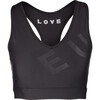 Women's Emma V-Neck Sports Bra, Black - Bras - 1 - thumbnail