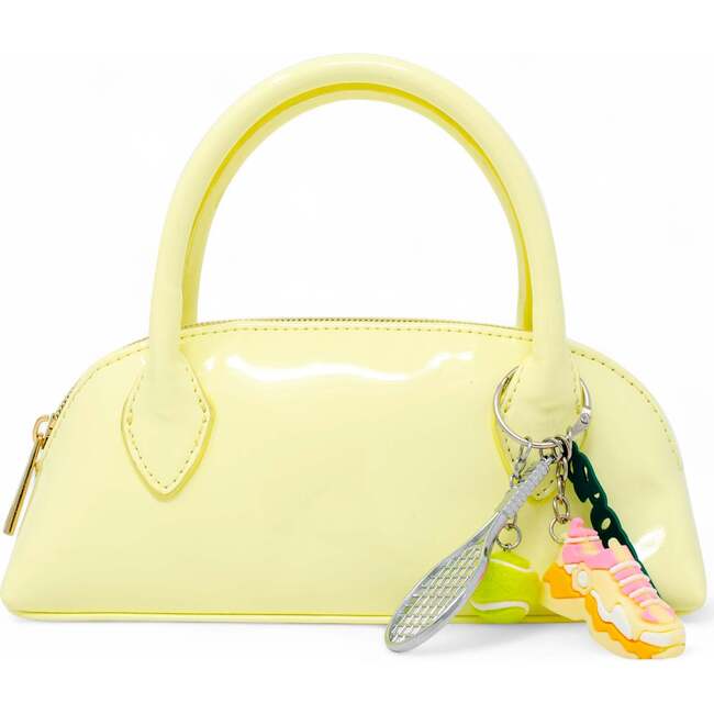 Sporty Charm Top Handle Bag, Yellow