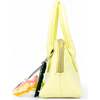 Sporty Charm Top Handle Bag, Yellow - Bags - 2