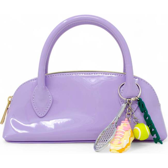 Sporty Charm Top Handle Bag, Purple