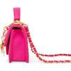 Tiny Quilted Ballet Charm Handbag, Hot Pink - Bags - 2