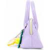 Sporty Charm Top Handle Bag, Purple - Bags - 2
