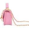 Tiny Quilted Ballet Charm Handbag, Pink - Bags - 2