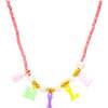 Smile Pink Bead Necklace - Necklaces - 1 - thumbnail