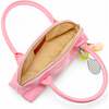 Sporty Charm Top Handle Bag, Pink - Bags - 5