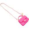 Tiny Quilted Ballet Charm Handbag, Hot Pink - Bags - 4
