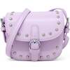 Saddle Stud Kids Handbag, Purple - Bags - 1 - thumbnail