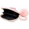 Shiny Jumbo Bow Spiral Strap Wallet, Pink - Bags - 2