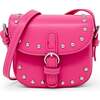 Saddle Stud Kids Handbag, Hot Pink - Bags - 1 - thumbnail