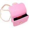 Tiny Quilted Ballet Charm Handbag, Pink - Bags - 5