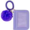 Pom Pom Pop ID Wallet, Purple - Bags - 1 - thumbnail