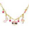 Music Multi Charm Necklace with Piano - Necklaces - 1 - thumbnail