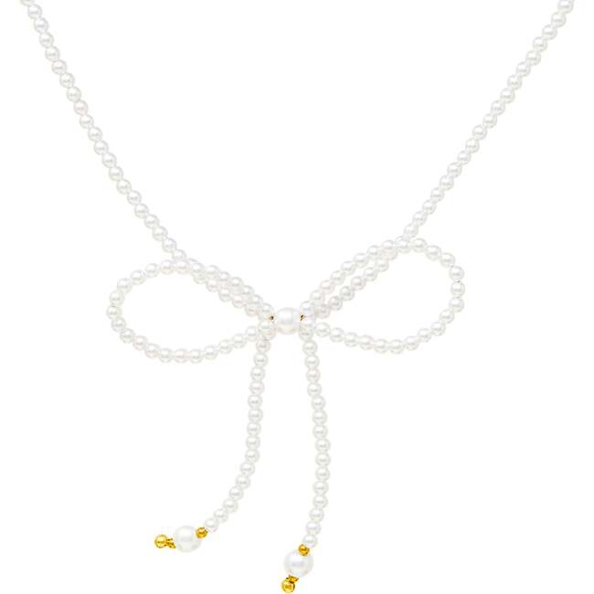 Pearl Bow Necklace